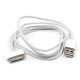USB кабель, USB тип-A, 30 pin для Apple, білий