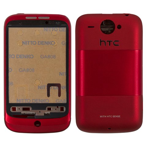 Корпус для HTC A3333 Wildfire, червоний