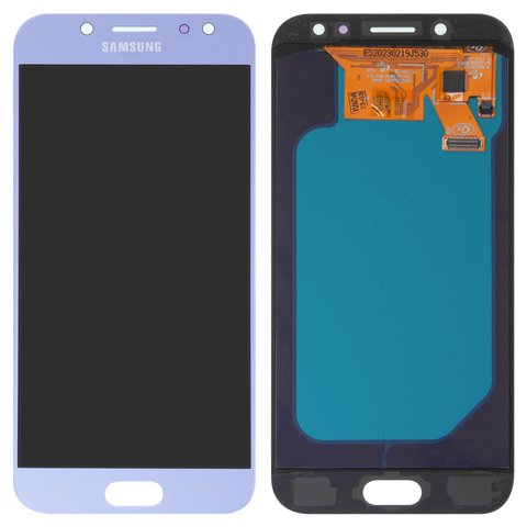 Дисплей для Samsung J530 Galaxy J5 2017 , блакитний, без рамки, High Copy, з широким обідком, OLED 