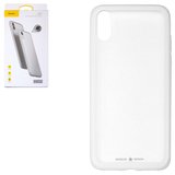 Чохол Baseus для iPhone XS, білий, прозорий, пластик, #WIAPIPH58-YS02