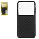 Чехол Baseus для iPhone XS Max, черный, плетёный, стекло, пластик, #WIAPIPH65-BL01
