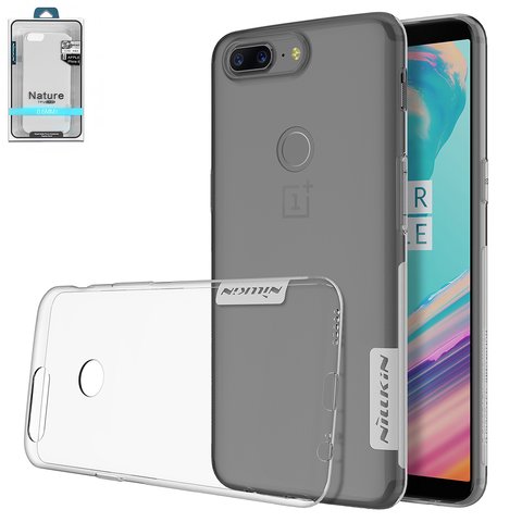 Чехол Nillkin Nature TPU Case для OnePlus 5T A5010, бесцветный, прозрачный, Ultra Slim, силикон, #6902048152151