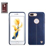 Чехол Nillkin Englon Leather Cover для iPhone 7 Plus, синий, с отверстием под логотип, пластик, PU кожа, #6902048127852