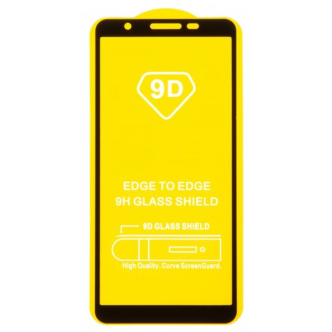 Захисне скло All Spares для Samsung A013 Galaxy A01 Core, сумісне з чохлом, Full Glue, чорний, шар клею нанесений по всій поверхні