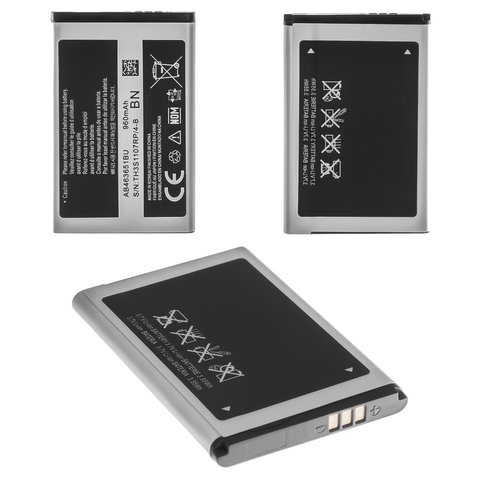 Акумулятор AB463651BU для Samsung S5560, Li ion, 3,7 В, 960 мАг, High Copy, без логотипа