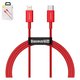 USB кабель Baseus Superior, USB тип-C, Lightning, 100 см, 20 Вт, червоний, #CATLYS-A09