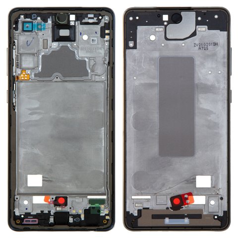 Середня частина корпусу для Samsung A725 Galaxy A72, чорна, рамка кріплення дисплея