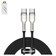USB кабель Baseus Cafule Series Metal, 2xUSB тип C, 100 см, 100 Вт, чорний, в нейлоновому обплетенні, #CATJK C01