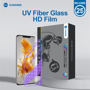 Захисна плівка Sunshine SS U300, з УФ лампою, Pet Soft, HD, затвердіння від УФ, 25 шт., 180 мм, 120 мм, 250 мкм