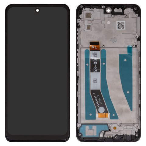 Дисплей для Motorola Moto G32, черный, с рамкой, High Copy