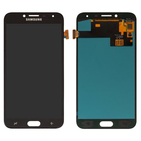 Дисплей для Samsung J400 Galaxy J4 2018 , черный, без рамки, High Copy, с широким ободком, OLED 