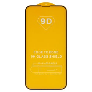 Защитное стекло для Apple iPhone 13 mini, совместимо с чехлом, Full Glue, без упаковки , черный