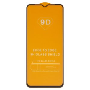 Захисне скло для Huawei Honor X6a, сумісне з чохлом, Full Glue, без упаковки , чорний, шар клею нанесений по всій поверхні
