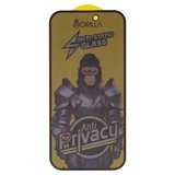 Захисне скло Gorilla для Apple iPhone 14 Pro, iPhone 15, iPhone 16, сумісне з чохлом, Full Glue, Anti-Static, Anti-Peeping, чорний