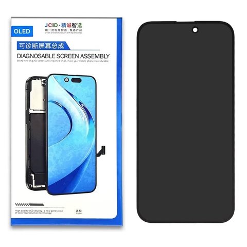 Дисплей JCID для iPhone 14 Pro Max, черный, с рамкой, без ошибки, OLED  JCID Diagnosable, 120Hz