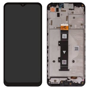 Дисплей для Motorola Moto G10 Power, черный, с рамкой, Original PRC 