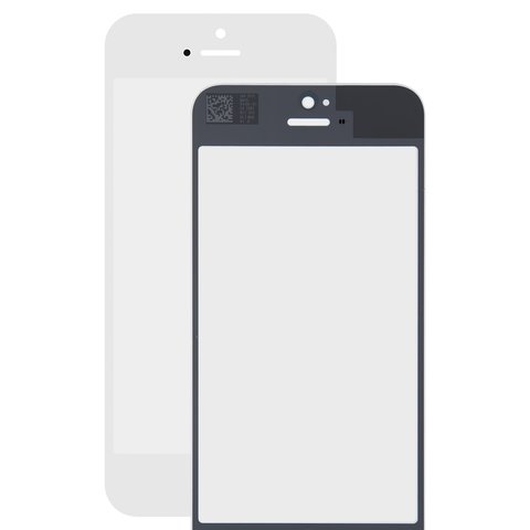 Стекло корпуса для iPhone 5, iPhone 5S, iPhone SE, белое, PRC