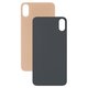 Panel trasero de carcasa puede usarse con iPhone XS, dorada, no es necesario desmontar la cámara, big hole