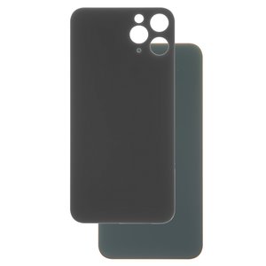 Panel trasero de carcasa puede usarse con iPhone 11 Pro, verde, es necesario desmontar la cámara, small hole, matte midnight green