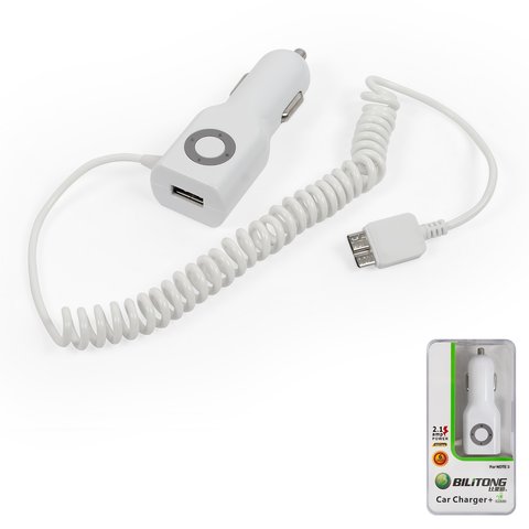 Cargador Bilitong micro USB3.0 puede usarse con Samsung G900H Galaxy S5, puerto 5V 1A, 12 V, Puerto USB 5V 2,1A , blanco, 10.5 W