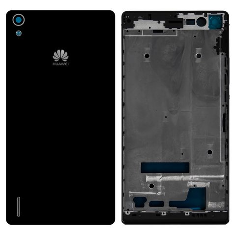 Housing compatible with Huawei Ascend P7, black 