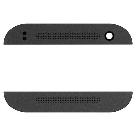 Top + Bottom Housing Panel compatible with HTC One mini 2, black 