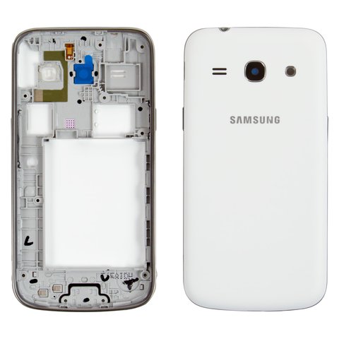 Housing compatible with Samsung G350E Galaxy Star Advance Duos, white, dual SIM 