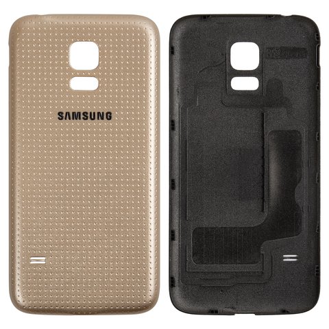 Battery Back Cover compatible with Samsung G800H Galaxy S5 mini, golden 