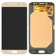 LCD compatible with Samsung J730 Galaxy J7 (2017), (golden, without frame, Original, service pack) #GH97-20736C