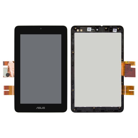 LCD compatible with Asus MeMO Pad ME172V, black, with frame 