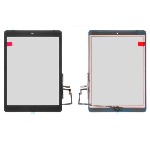 Touchscreen compatible with iPad Air iPad 5 , with HOME button, black, with flat cable 