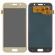 LCD compatible with Samsung A520 Galaxy A5 (2017), (golden, without frame, High Copy, (OLED))