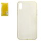 Case Baseus compatible with iPhone XR, (golden, transparent, Dust Free, silicone) #ARAPIPH61-A0V