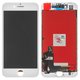 LCD compatible with iPhone 8, iPhone SE 2020, (white, with frame, AAA, Tianma, with camera and proximity sensor plastics)