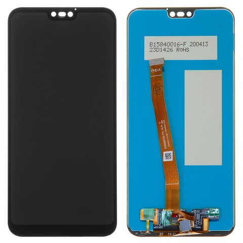LCD compatible with Huawei P20 Lite, black, without logo, without frame, original change glass  , ANE L21 ANE LX1 