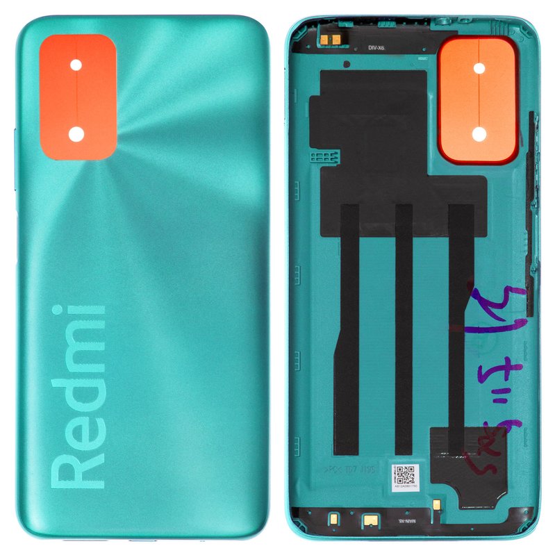 Housing Back Cover compatible with Xiaomi Redmi 9T, (green, ocean