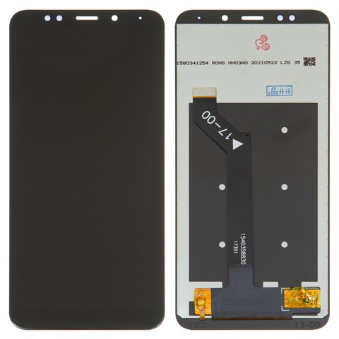 LCD compatible with Xiaomi Redmi 5 Plus, black, without frame, Copy, In Cell 