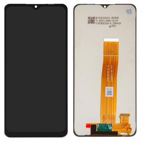 LCD compatible with Samsung A125F Galaxy A12, black, without frame, Copy, A 02 M 02 A 12 