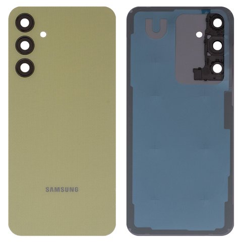 Housing Back Cover compatible with Samsung A256 Galaxy A25, yellow, with camera lens, personality yellow 