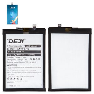 Battery Deji BL 49NX compatible with Infinix Smart 7 X6515 , Smart 9 X6532 , Li ion, 3.85 V, 5000 mAh 