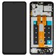 LCD compatible with Samsung A066 Galaxy A06 5G, (black, with frame, original (change glass) )