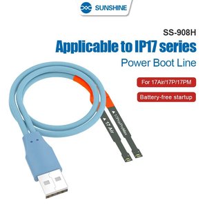 Cable de alimentación de prueba Sunshine SS 908H puede usarse con Apple iPhone 17 Air, iPhone 17 Pro, iPhone 17 Pro Max
