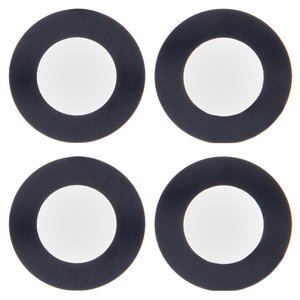 Camera Lens compatible with iPhone 14, iPhone 14 Plus, black, without frame, set 2 pcs. 
