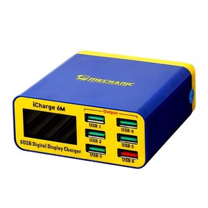 Mains Charger Mechanic iCharge 6M, 40 W, Quick Charge, 6 outputs 