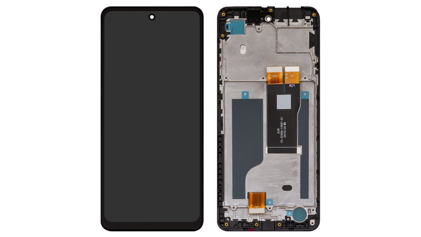 LCD compatible with ZTE Nubia Music (Z2353), (black, with frame