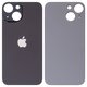 Задняя панель корпуса для iPhone 13 mini, черная, не нужно снимать стекло камеры, Original (PRC), big hole, midnight
