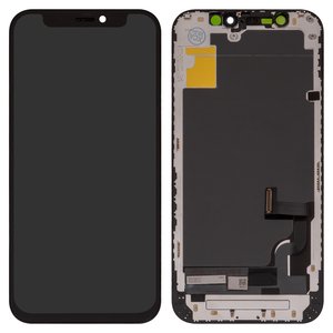 Дисплей для iPhone 12 mini, черный, с рамкой, AAA, TFT , ZY, LTPS FHD