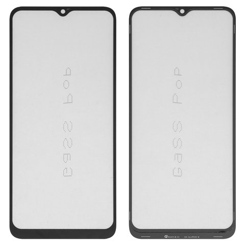 Housing Glass G+OCA PRO compatible with Realme C30s, with OCA film, black 