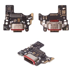Flat Cable compatible with Motorola Edge 60, Edge 60 Fusion, charge connector, with components, Original PRC , charging board 