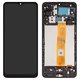 LCD compatible with Samsung M127 Galaxy M12, (black, with frame, High Copy)